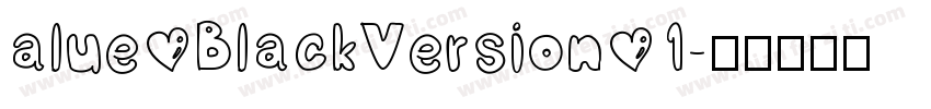 alue BlackVersion 1字体转换